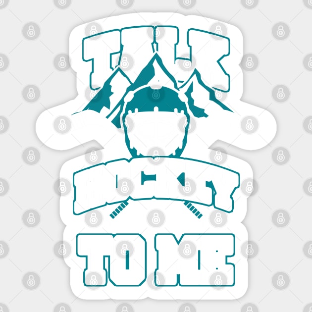Talk Hockey To Me - Gift for hockey players Sticker by woormle